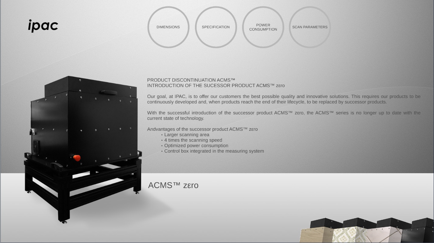 Product Discontinuation ACMS™ Product Discontinuation ACMS™